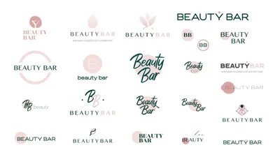 Логотип корейской косметики Korean Beauty, фирменный стиль интерет-магазина