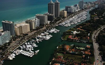 Florida, cityscape, panorama, aerial view, Miami | 2560x1600 Wallpaper -  wallhaven.cc