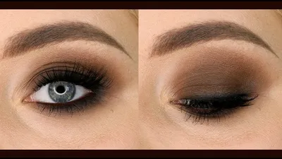 Коричневый смоки айс ( Brown smokey eyes) дымчатый макияж - YouTube