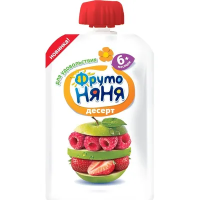 Маленькое Счастье/ Пюре из яблок, малины и клубники, 6шт.х 90гр. - купить с  доставкой по выгодным ценам в интернет-магазине OZON (1046608934)