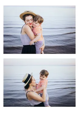 Семейная фотосессия беременной с мужем и ребенком на пляже. - Фотограф і  відеооператор Київ і область