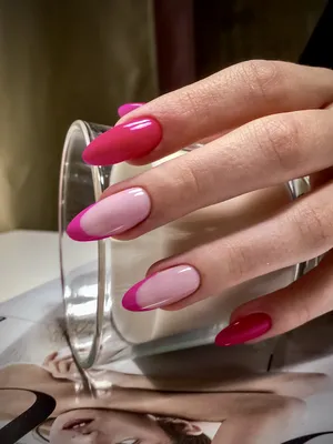 Маникюр на длинные ногти (розово-белый) - купить в Киеве | Tufishop.com.ua