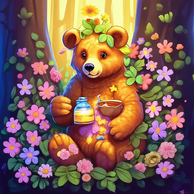 Заказать большой медведь с цветами FL-541 купить - хорошая цена на большой  медведь с цветами с доставкой - FLORAN.com.ua