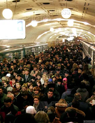 Московское метро в час пик показали на карте - Мослента