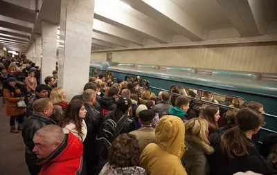 Московское метро в час пик. | ВКонтакте