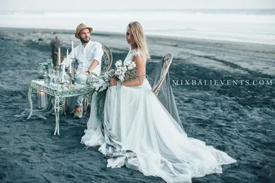 Свадьба на берегу моря - 73 фото