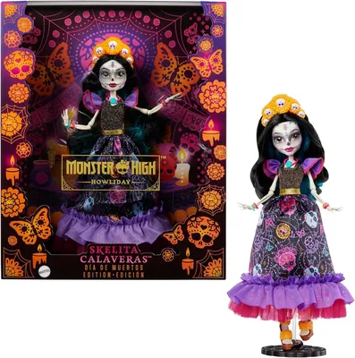 Monster High Doll, Skelita Calaveras Da De Muertos - Коллекционная кукла Монстер  Хай Скелита Калаверас Да Де Муэртос - купить с доставкой по выгодным ценам  в интернет-магазине OZON (1265195682)