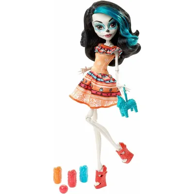Купить куклу Скелита Калаверас Skelita Calaveras Карнавал Monster High  Монстер Хай недорого в интернет-магазине
