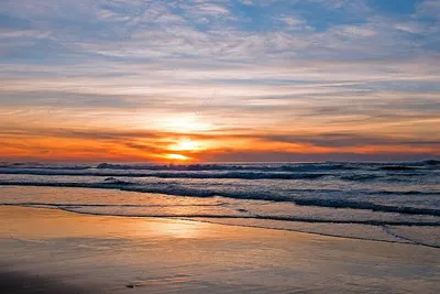 Мгновения заката на морском берегу. Фотограф Валерий Притченко