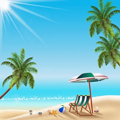 Пляж Пальмы Море Морской - Бесплатное фото на Pixabay - Pixabay