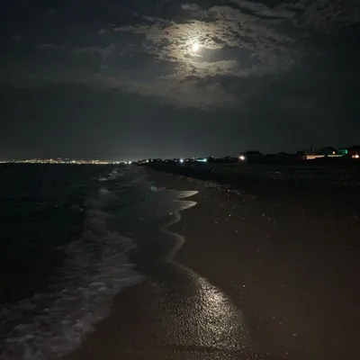 Фото моря ночью фото
