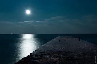 Зимнее море ночью (фотозарисовка) | Новости Одессы