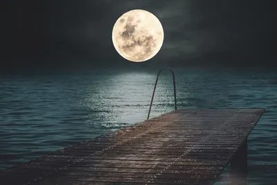 Мольбертыч - Буря на море лунной ночью