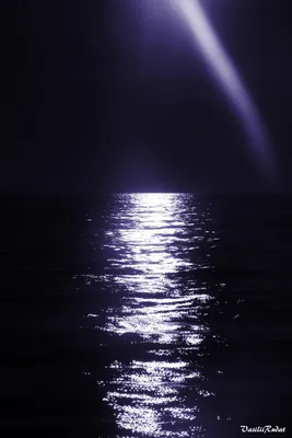 Ночной пейзаж на море с луной и лунной дорожкой фотография Stock | Adobe  Stock