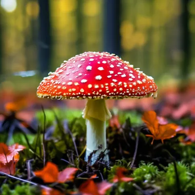 Fly Мухомор (Amanita Muscaria) В Лесу Стоковые Фотографии | FreeImages