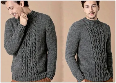 Мужской коричневый свитер И-231-3 - купить недорого в интернет магазине  \"OLLA\", Украина.