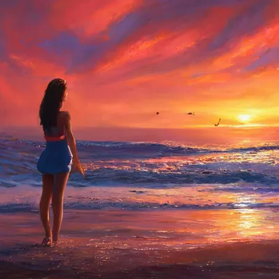 Картинки девушка спиной на фоне моря (70 фото) » Картинки и статусы про  окружающий мир вокруг