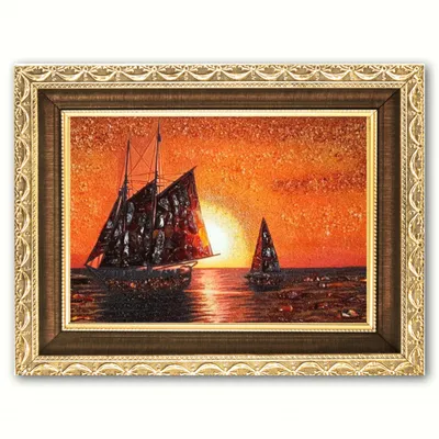 Модульная картина Маяк в море на фоне заката – ART-VEK