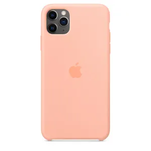 iPhone 11 Pro Max Silicone Case - Grapefruit - Apple