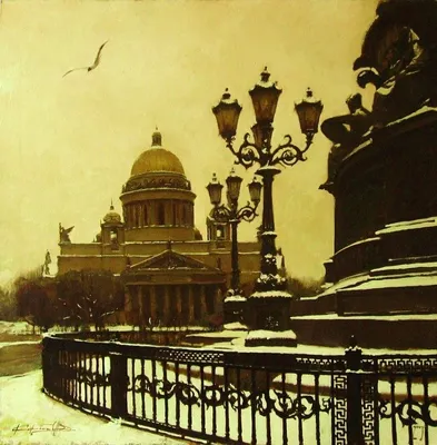 Пенза город над Сурой» картина Попова Александра маслом на холсте — купить  на ArtNow.ru