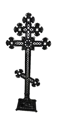 Работа №862. Крест из гранита (Зеленоград) - сделано в мастерской  \"Сага-Артель\"