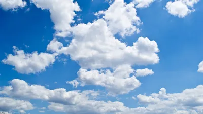 Мультяшное голубое небо с облаками - 70 фото