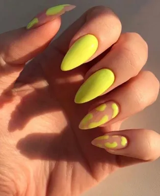 Nail neon , ногти ,маникюр неоновый yellow | Неоновые ногти арт,  Дизайнерские ногти, Ногти