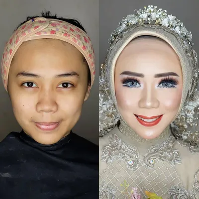 Чудеса свадебного макияжа: азиатские невесты до и после мейкапа выглядят,  как разные люди » BigPicture.ru