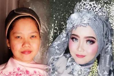 Удивительные фото невест до и после свадебного макияжа - Рамблер/женский