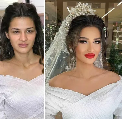 Как выглядят невесты до и после макияжа - Рамблер/женский