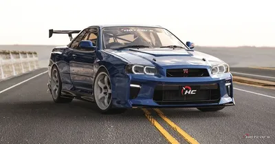 Nissan skyline gtr r34 on Craiyon