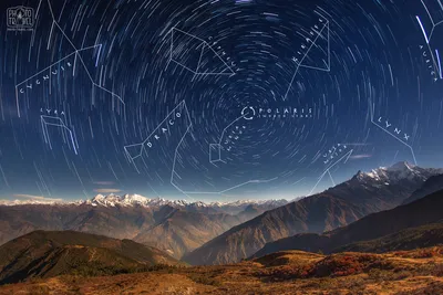 Звездное Небо, Млечный Путь. Фото С Длинной Выдержкой. Ночной Пейзаж.  Фотография, картинки, изображения и сток-фотография без роялти. Image  102251271