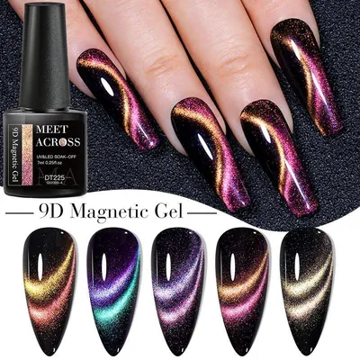 Блестящий черный маникюр - 20Nails