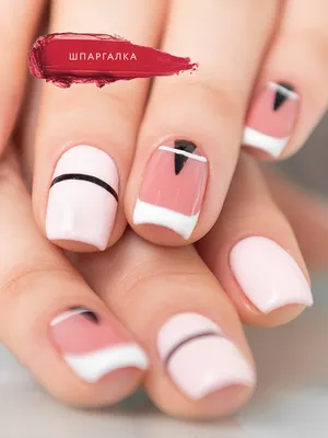 24 шт. французские накладные ногти с блестками и белыми цветами  профессиональный дизайн ногтей миндаль накладные ногти телесный розовый  цвет Искусственные ногти | AliExpress