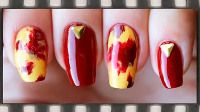 Абстрактный маникюр Осень 2015. Осенний дизайн ногтей | Autumn Nail Art -  YouTube