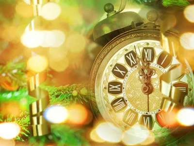 роскошный дизайн новогодних часов с деталями золотого цвета PNG , Часы,  новый год, дизайн PNG картинки и пнг рисунок для бесплатной загрузки