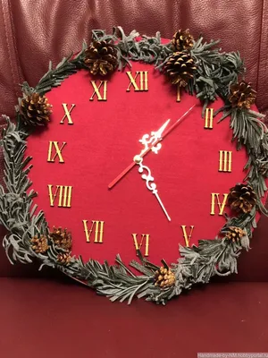 Детские новогодние часы из фетра, Рождественская елка купить в Чите Новый  год в интернет-магазине Чита.дети (12503874)