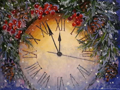 Новогодние часы рождественских новогодних настенных часов Иллюстрация штока  - иллюстрации насчитывающей свет, рождество: 162613115