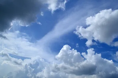 много белого облачного неба с голубым небом, облако, погода, Чисто фон  картинки и Фото для бесплатной загрузки
