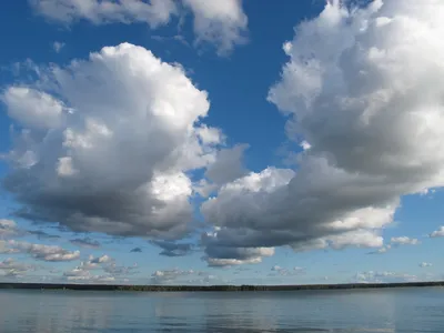 Облака над морем Обским. — Фото №139367