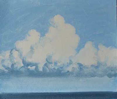 Облака над морем. Штиль 1889 112х146 (картина) — Иван Константинович  Айвазовский