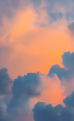 Облака на закате минимализм арт стиль природа облака и небо | Премиум Фото