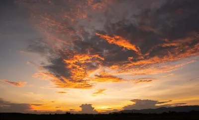 Закат над облаками! | Пикабу
