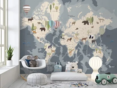 Фотообои Карта мира с планетами купить в Оренбурге, Арт. 14-290 в  интернет-магазине, цены в Мастерфресок