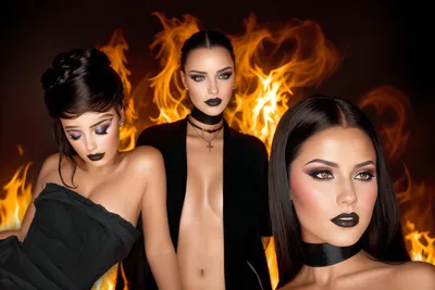 Длинные прямые синтетические парики Awahair, черные волосы, костюмы на  Хэллоуин для женщин, Фэнтезийный парик на Хэллоуин | AliExpress
