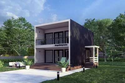 Купить проект дома с односкатной крышей::EPLAN.HOUSE