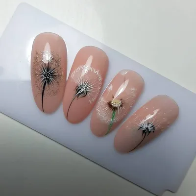 REPIN AS MUCH AS YOU LIKE )) .........МАНИКЮР: уроки и МК on Instagram:  “@fiepedersendk ⠀ ⠀ | Nail art designs diy, Dandelion nail art, Simple nail  designs