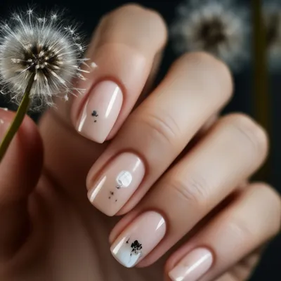 Акварель Одуванчики - Nail Art | Nail Art