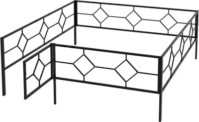 Кованая ограда на могилу «Версаль» купить в Москве: цена, фото,  характеристики