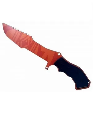 Деревянный охотничий нож КС ГО Красный, huntsman knife cs go, детское  игрушечное оружие из дерева, тренировочный нож, подарок для мальчика, сына,  внука - купить с доставкой по выгодным ценам в интернет-магазине OZON (